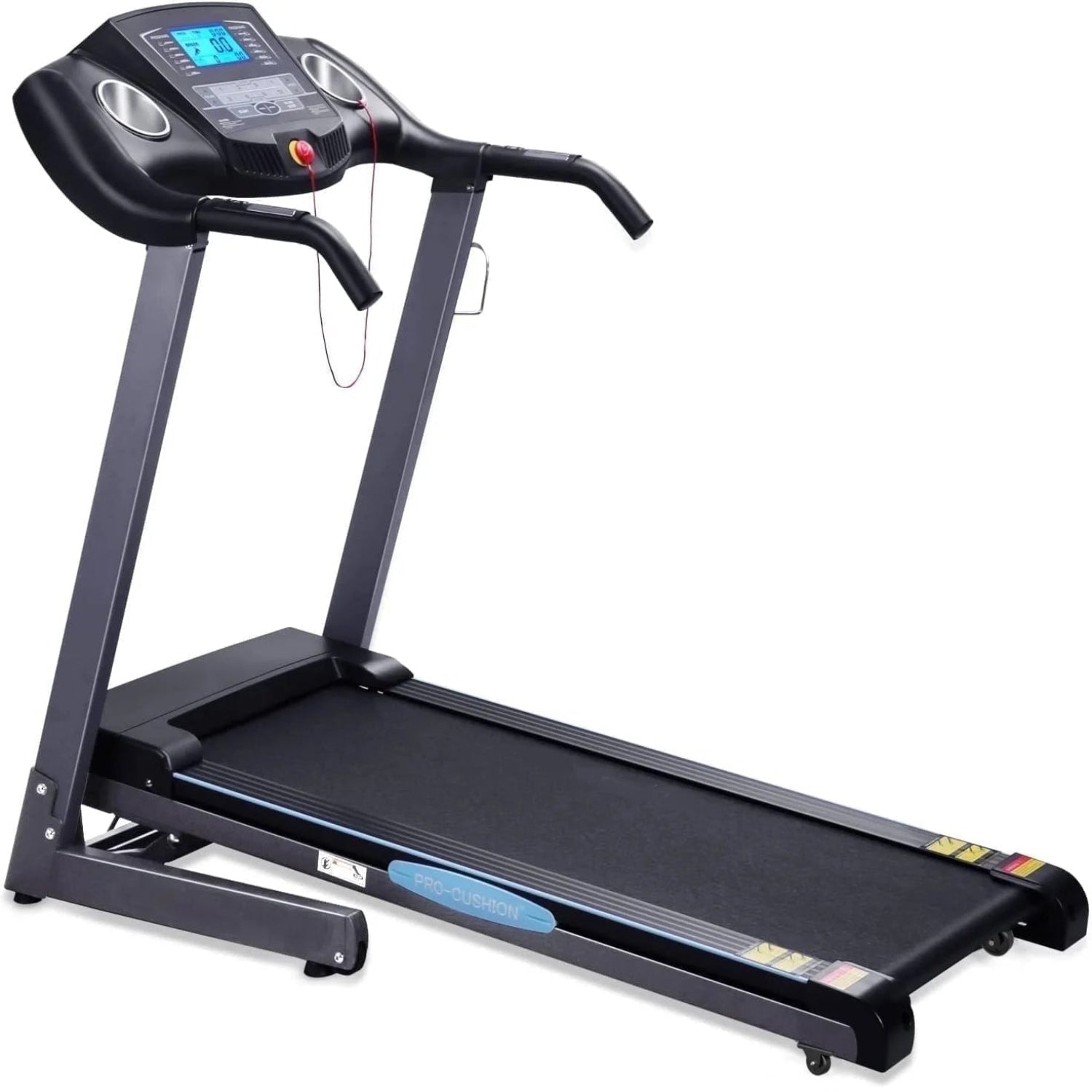 Treadmill 2.5HP Electric with 12Level Auto Incline Foldable Treadmill with LCD Monitor 220Lbs 8.5 Mph Speed Range for Home Gym Eercise Fitness