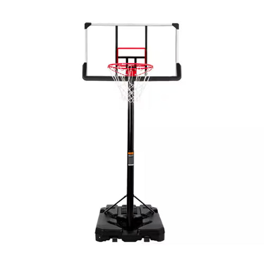 6.6 Ft. to 10 Ft. Adjustable Height Portable Basketball Hoop Goal Basketball System Basketball Equipment with Wheels
