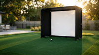 10/12/14Ft Outdoor Golf Training Simulator Cage Sports Practice Golf Simulator Enclosure with Impact Netting and All Poles — Lifestyle