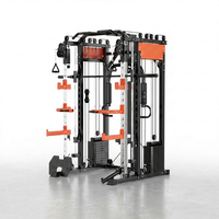 Home Gym Smith Machine Cable Crossover Weightlifting Sports Training — Studio Shot
