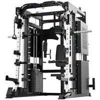 Smith Machine Set Engineered for Multi-Functional Training, All-In-One Design, Professional Grade Steel Frame