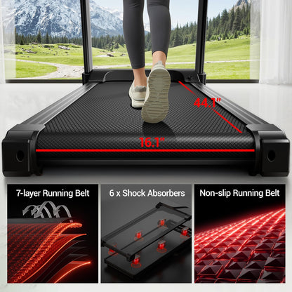 Fitness Treadmill with 20% Auto Incline | Treadmills for Home Folding with Pulse Sensors, 350/400LBS Capacity, Max 4.0HP Quiet Brushless & 8.0/8.7MPH