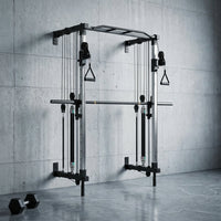 Folding Wall-Mounted Smith Machine — Studio Shot