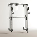 Wall-Mounted Smith Machine Designed for Complete Training, Folding Frame, Pulley System, Pull-Up Bar Included