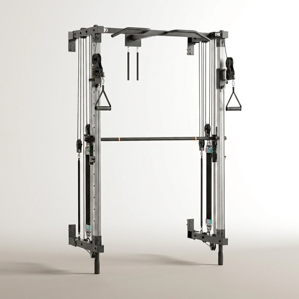 Folding Wall-Mounted Smith Machine — Studio Shot