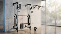 Folding Wall-Mounted Smith Machine — Lifestyle