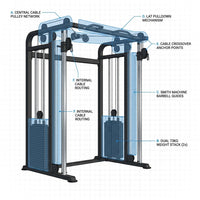 Professional Gym Smith Machine Set—Multi-Functional All-In-One Fitness Equipment, Suitable for Professional Gyms — How It Works