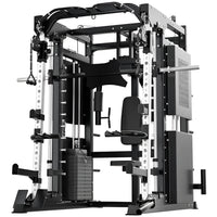 Smith Machine Set Engineered for Multi-Functional Training, All-In-One Design, Professional Grade Steel Frame