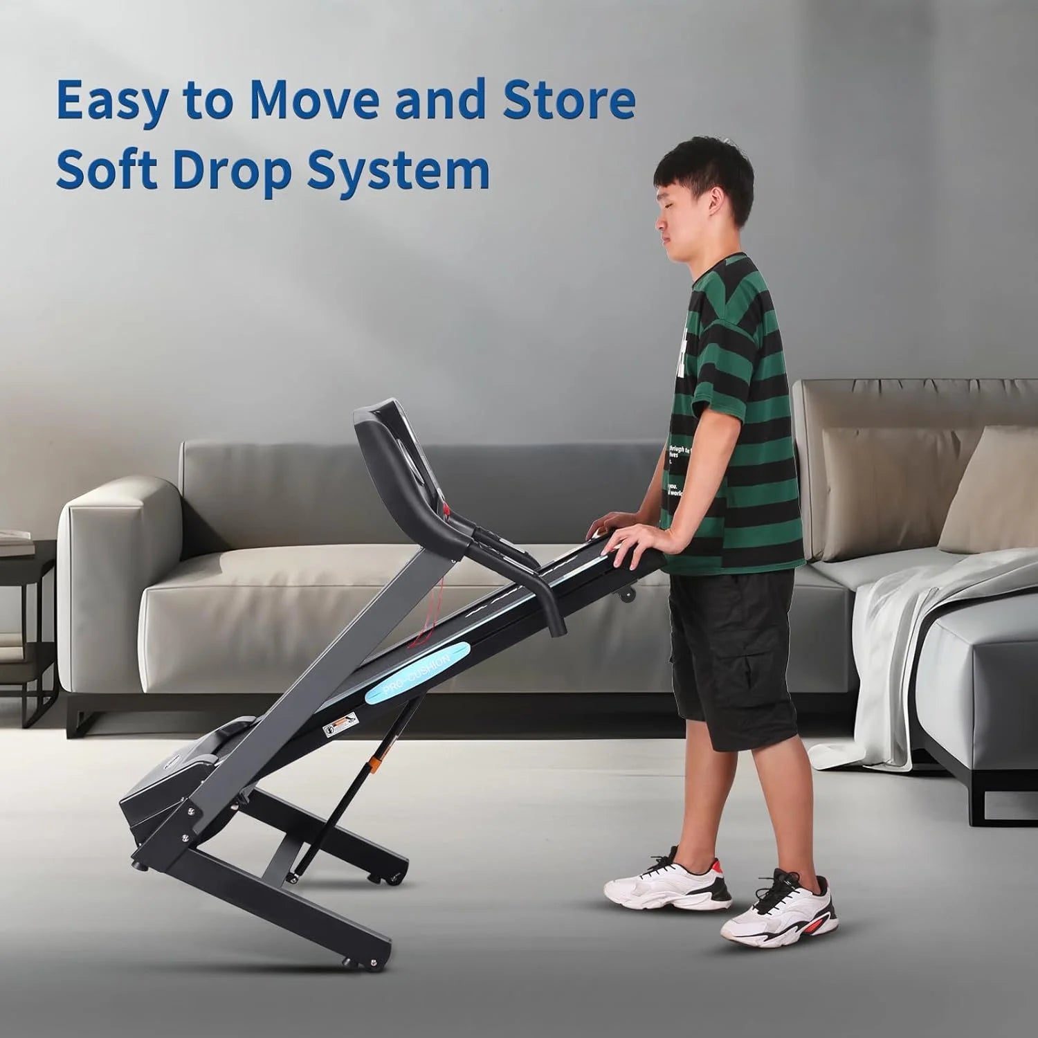 Treadmill 2.5HP Electric with 12Level Auto Incline Foldable Treadmill with LCD Monitor 220Lbs 8.5 Mph Speed Range for Home Gym Eercise Fitness