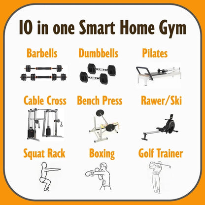 Smart Fitness Cable Machine – Adjustable Resistance for Home & Office Workouts