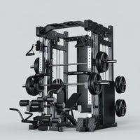 Smith Machine Cable Crossover Built for Full-Body Training, Multifunction Design, Durable Metal Frame