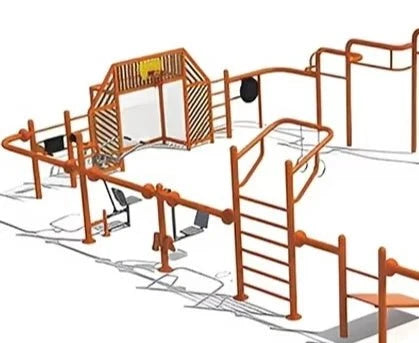 Hot Sale Kids Traction Bar Complex Workout Station Outdoor Fitness Equipment Physical Exercise Training Equipment for Kids Park