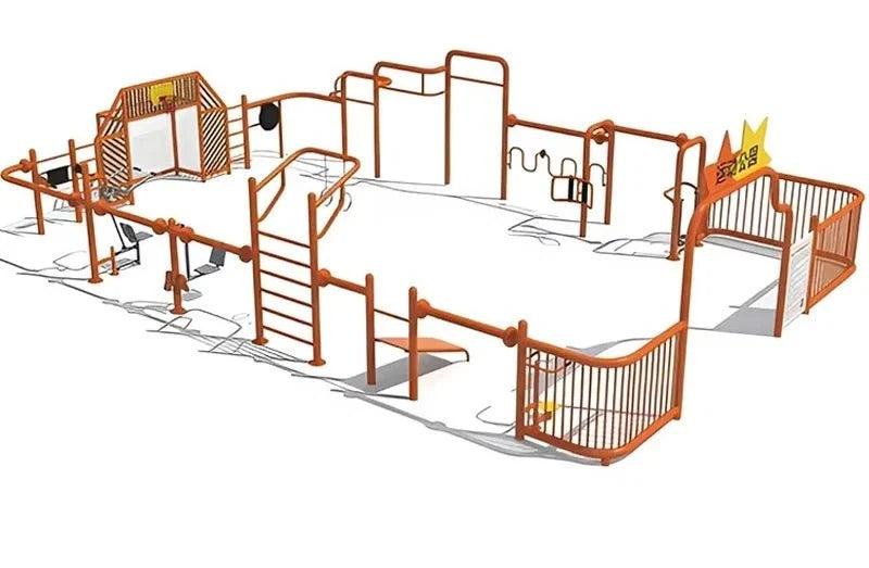 Hot Sale Kids Traction Bar Complex Workout Station Outdoor Fitness Equipment Physical Exercise Training Equipment for Kids Park