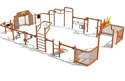 Hot Sale Kids Traction Bar Complex Workout Station Outdoor Fitness Equipment Physical Exercise Training Equipment for Kids Park