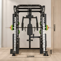 Smith Machine Set Engineered for Multi-Functional Training, All-In-One Design, Professional Grade Steel Frame