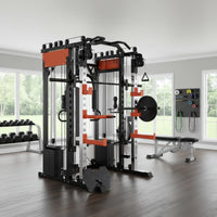 Smith Machine Cable Crossover Built for Full-Body Training, Multifunction Design, Durable Metal Frame