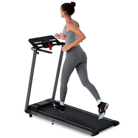 Folding Treadmill Built for Home Office Workouts, 2.5HP Motor, Bluetooth Speaker, 265lb Capacity
