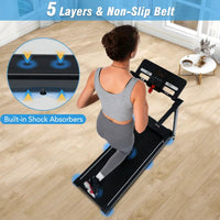 Folding Treadmill Built for Home Office Workouts, 2.5HP Motor, Bluetooth Speaker, 265lb Capacity