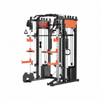 Smith Machine Cable Crossover Built for Full-Body Training, Multifunction Design, Durable Metal Frame